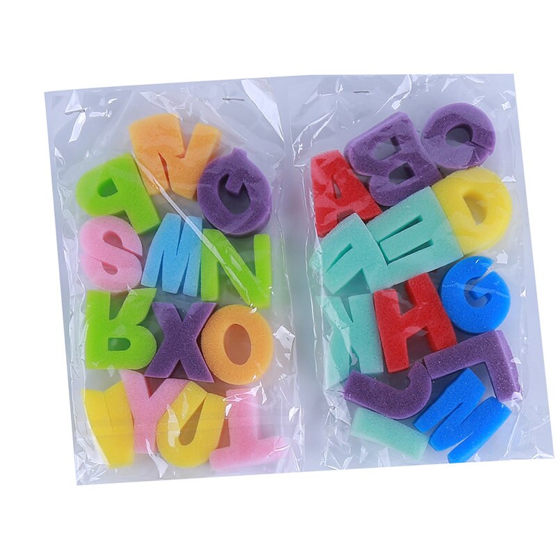 26 Stks/set Engels Alfabet Spons Afdichting Tekening Speelgoed Stempel Set Kinderen Kids Educatief Speelgoed Schilderen Art Graffiti Seal Tool: Default Title