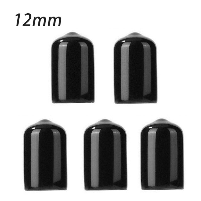 5pcs 10/12/13/14mm Plastic Pool Cue Tip Protector Indoor Club Pub Family Game Snooker Billiard Accessories: 12mm