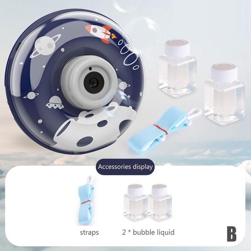 Donuts Muziek Bubble Camera Speelgoed Automatische Voor Jonge Kinderen Jongens En Meisjes Outdoor Bubble Machine Leuke: Sky