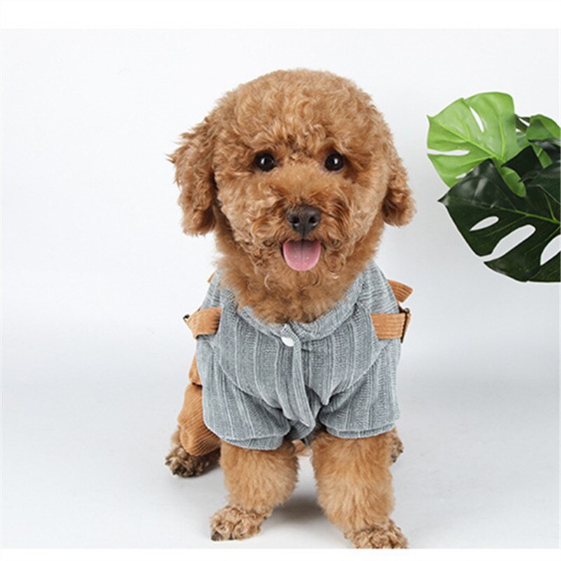 Dog Jumpsuit Overalls Winter Dog Clothes Pants Puppy Costume Small Dog Clothing Yorkie Poodle Bichon Pomeranian Schnauzer Coat