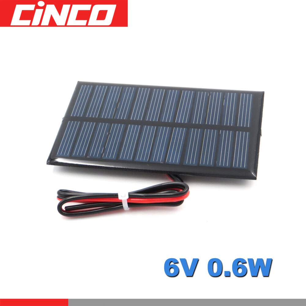 6 V 0.6W 100mA Zonnepaneel Draagbare Mini DIY Module Systeem Voor Solar Lamp Batterij Speelgoed Telefoon Oplader Solar cellen 6 V Volt