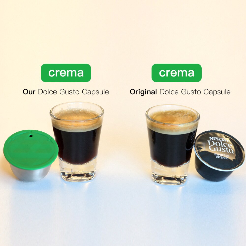 Icafilas rustfrit metal, der kan bruges til dolce gusto kaffekapsel, der passer nescafe med filtermalet