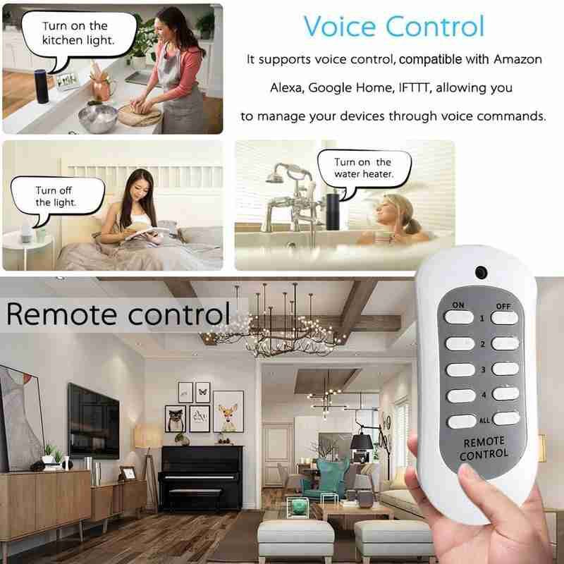 2 Way Wireless Remote Control Plug In Sockets Mains Energy Saving 13A Plug Remote Control U9S5