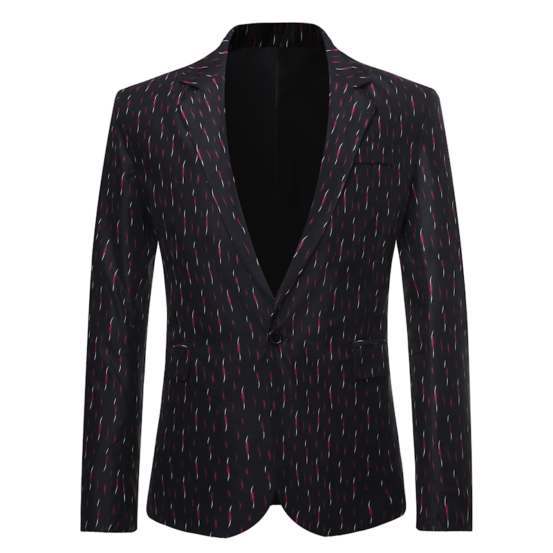 Hvit stripete dressjakke for menn høstdress blazer business casual jakker og kåper