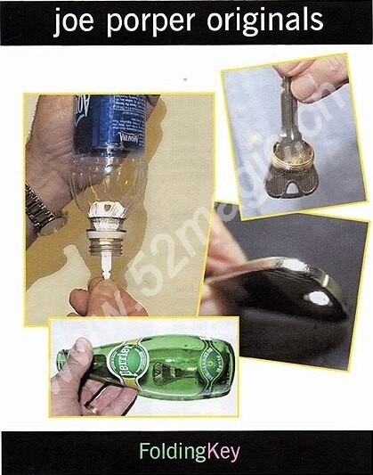 Pieghevole Chiave Trucco Magico Chiave per Bottiglia Anello off Chiave Magia Close Up Stage Trucco Puntelli Commedia Giocattoli Classici