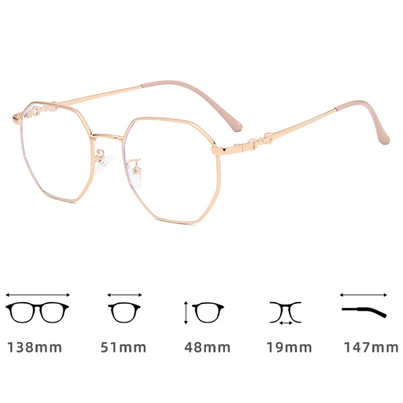 Lunettes de myopie Anti-lumière bleue de luxe pour femmes, tendance, moins dioptrie, lunettes de vue de près, lunettes de Prescription