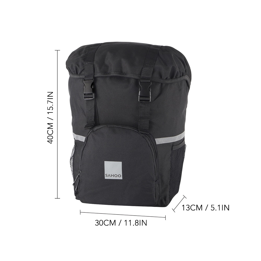 15l sykkelveske enkel bagasje sykkelveske multifunksjonell sykkel sykkel bagsete bagasje bagasje bag stor kapasitet vanntette vesker