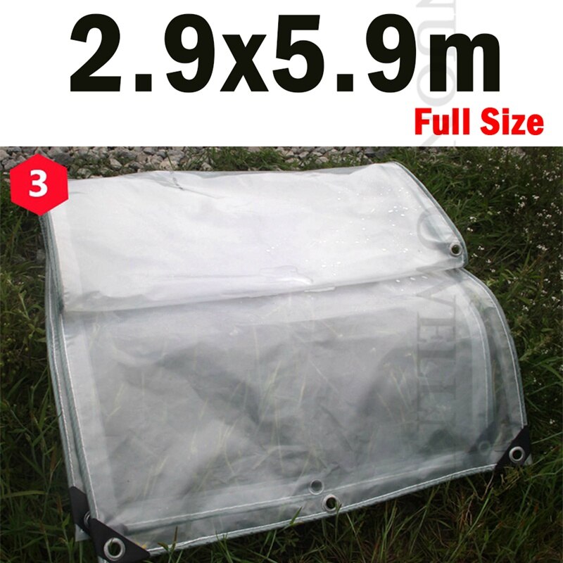 Tela transparente a prueba de lluvia para jardín, balcón, toldo, PE para lona de plantas suculentas, mantiene el calor, 0,3mm