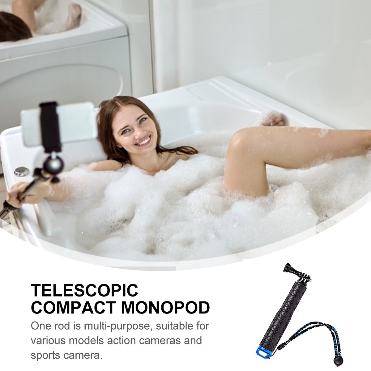 Aluminum Alloy Camera Monopod Telescopic Compact Monopod Photography Accessories