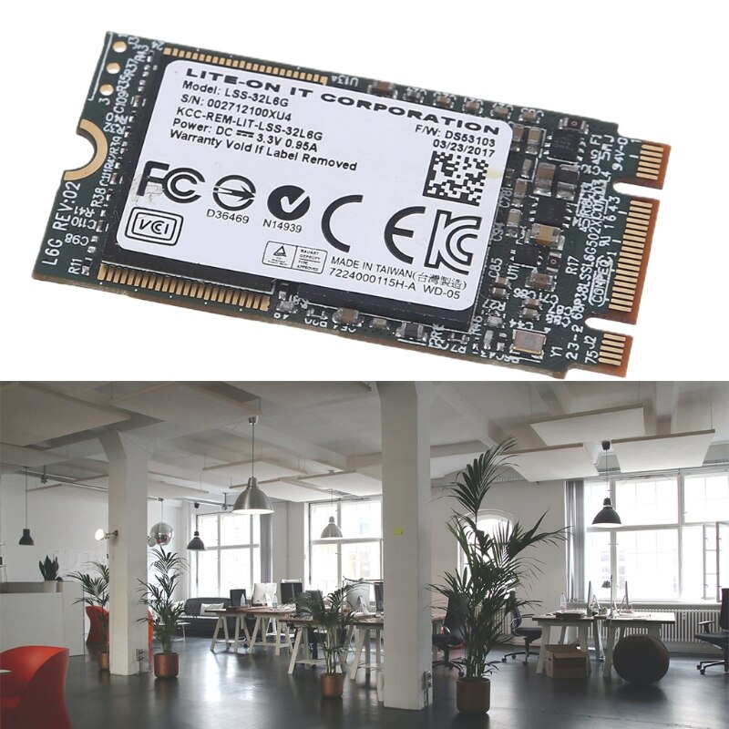 LSS L6G SSD 32G Compact Desktop Solid State Drive HDD/SSD Internal Hard Drive M.2 Interface 4x Write Speed for Laptop