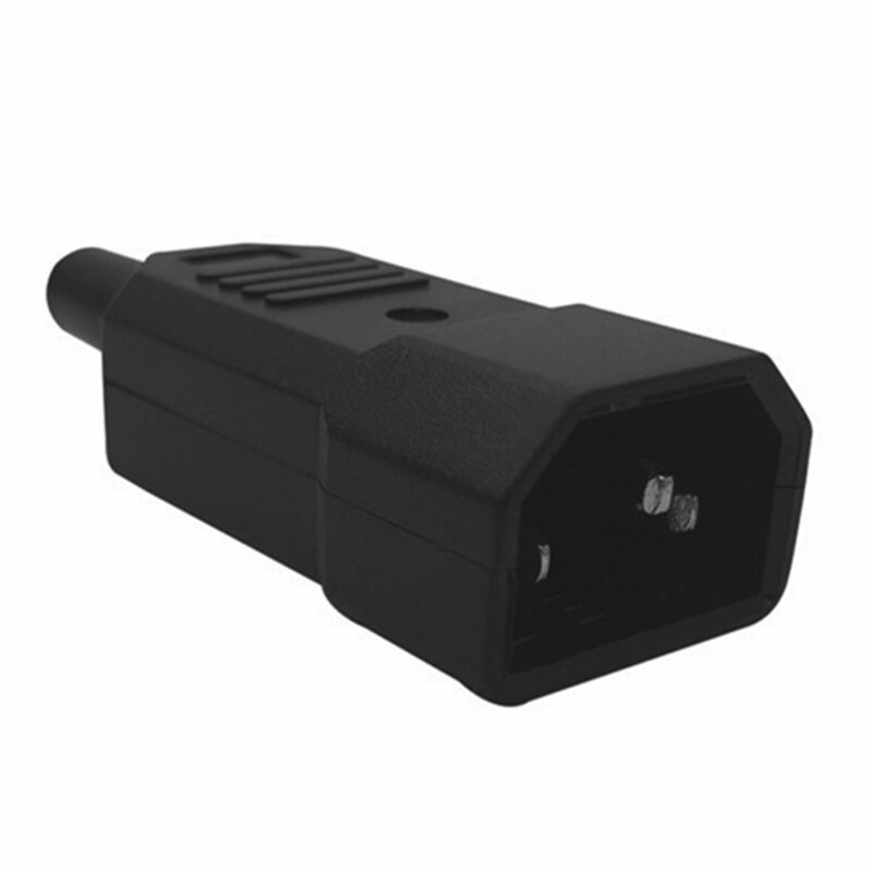 IEC C14 Male Plug Rewirable Power Connector 3Pin IEC-C14 Socket Computer Power Cable Adapter 10A 250V