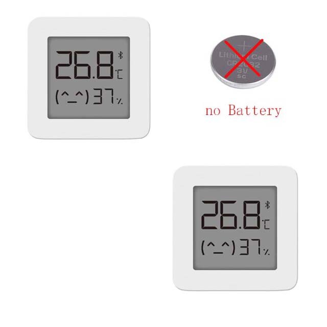 Termómetro higrómetro digital eléctrico inteligente inalámbrico xiaomi mijia 2 con bluetooth disponible en stock. funciona con la aplicación mijia.: 2 piezas sin batería