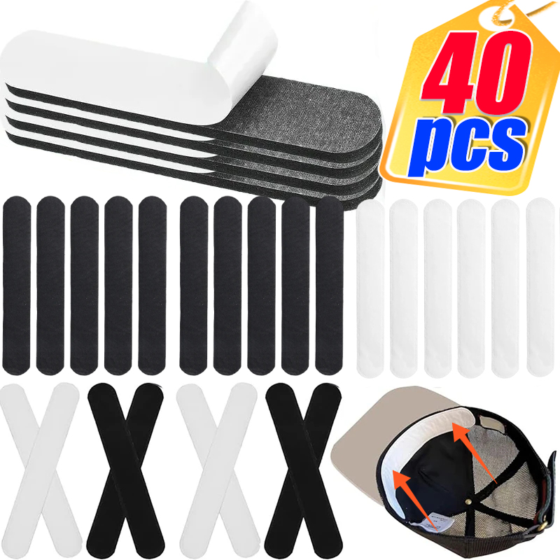 Pegatinas absorbentes de sudor para sombrero, Unisex, antisuciedad, cinturón deportivo, llanta, cinta blanca Invisible, almohadillas reductoras de tamaño,