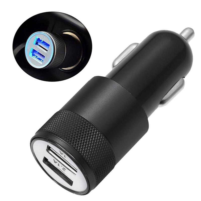 2.1a 1a sigarettenaansteker snelle autolader stroomadapter dubbele usb autolader 12-24v sigarettenaansteker aansteker voor telefoon gps
