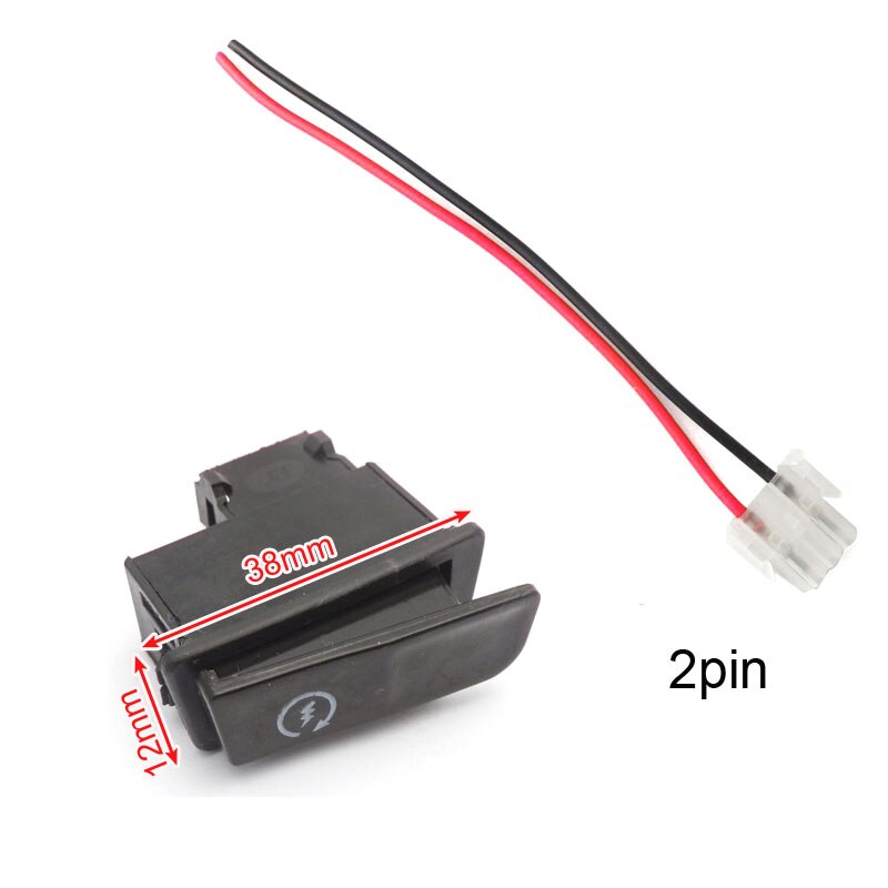 Motorfiets Hoorn Licht Richtingaanwijzer Hoge Dimlicht Knop Start Schakelaar + Connecters 2/3/4pin Stekkers voor elektrische Scooter ATV Bromfiets: set 01