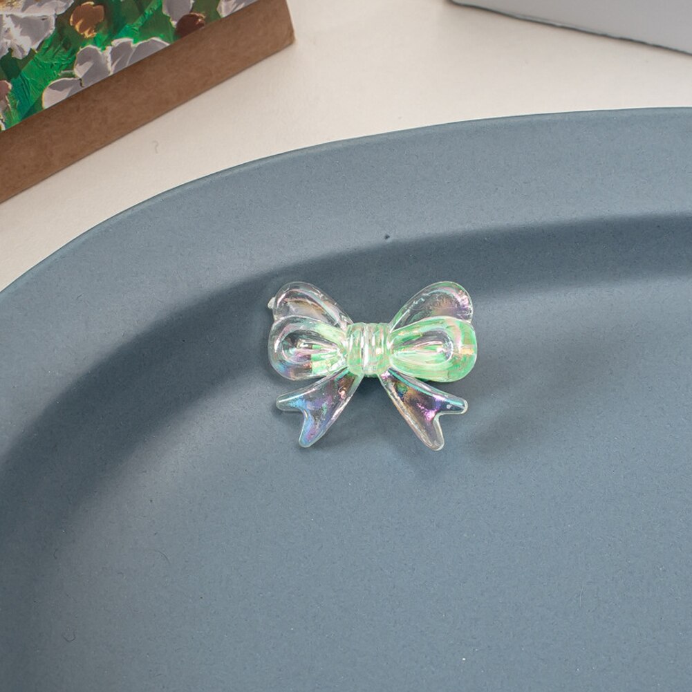Pinzas pequeñas transparentes para el pelo para niña, accesorios para el cabello, minigarra transparente para el pelo para niña, 3CM, 1 Uds.: Green