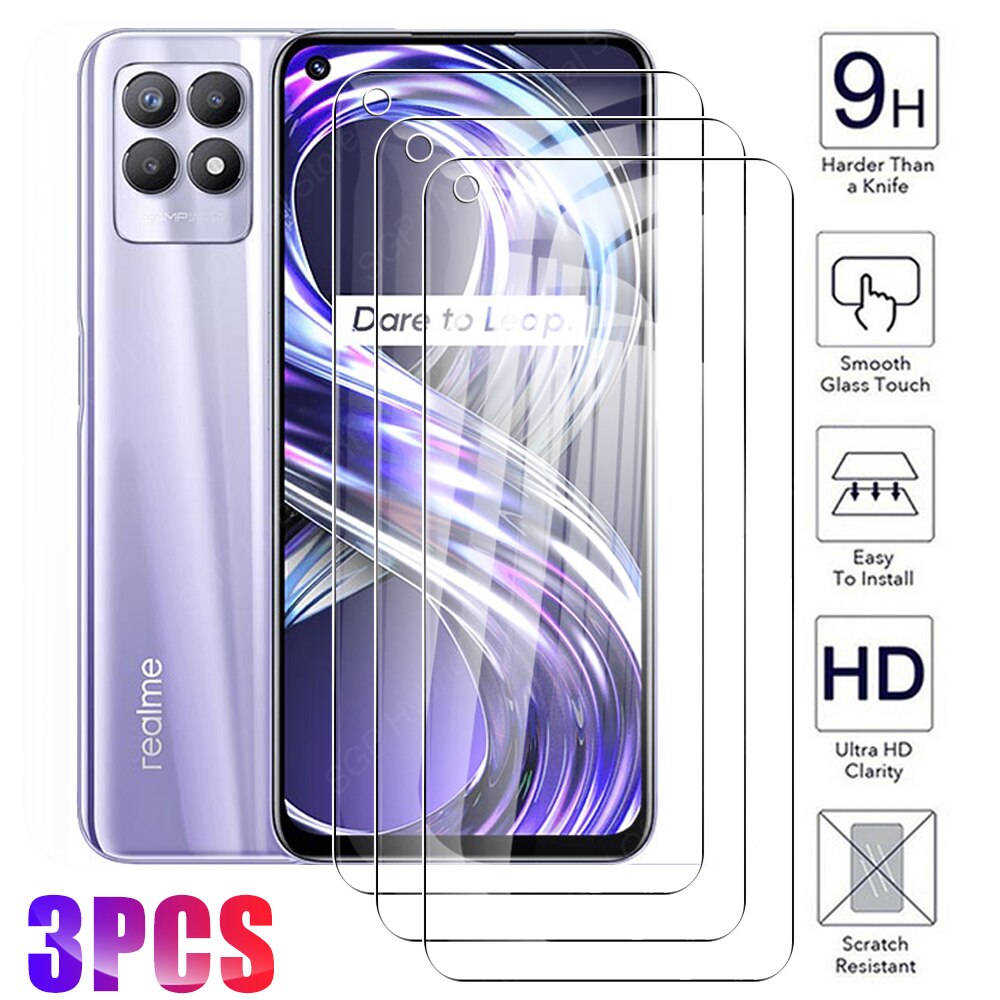 3 Pcs Realme8i 9H Beschermende Glas Voor Realme 8i Screen Protector Glas Op Realme 8 Pro Realme8 5G 8Pro 8 Ik Gehard Glas Film real me 9i 9 pro plus realme9 9pro