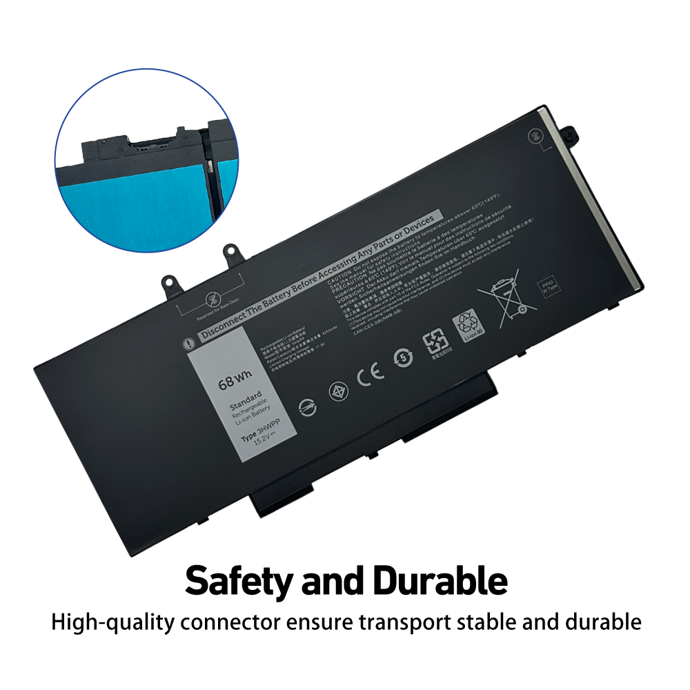 3HWPP 68WH batería del ordenador portátil para DELL Latitude 5401 5501 5410 5411 5510 5511 1VY7F N2NLL P80F003 precisión 3541 3551