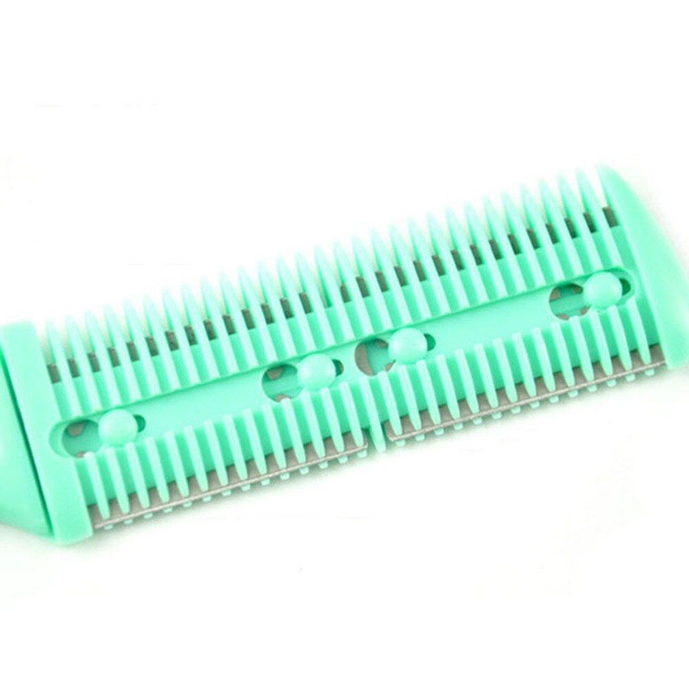 Peine para cortar el pelo con cuchillas de afeitar, cortador de pelo, herramienta de adelgazamiento, peluquero herramienta, herramientas de estilismo DIY para salón de pelo, 1 ud.