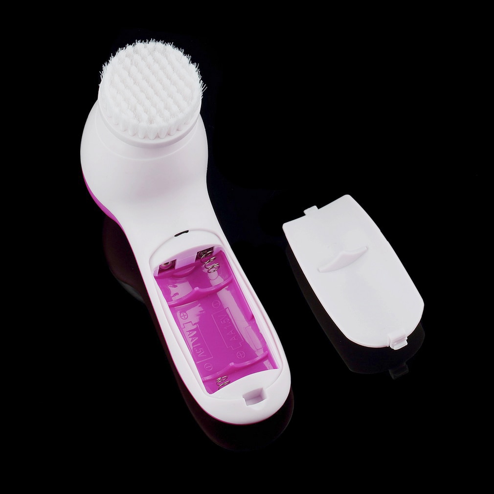 Masseur de visage 5 en 1 lavage électrique Machine à visage nettoyant pour les pores du visage Massage nettoyant pour le corps Mini peau beauté masseur brosse
