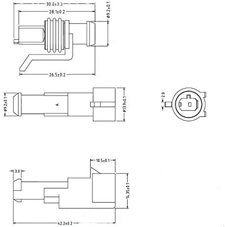 10 Kits 5 Pin Way Waterproof Electrical Connector Plug 1.5mm Series Terminals