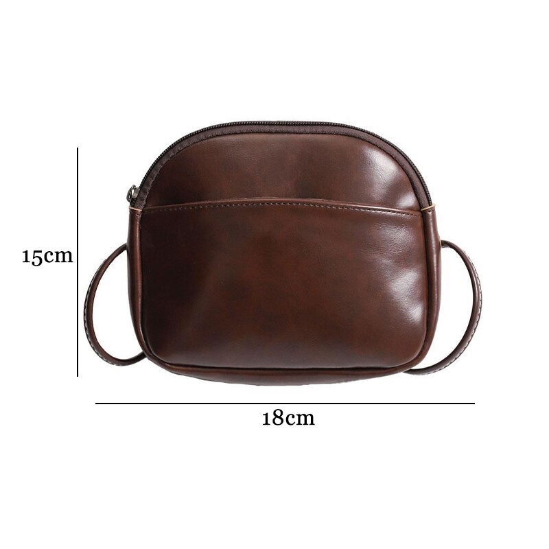 SW noir/vin rouge/marron sac à bandoulière en cuir synthétique polyuréthane pour les femmes coréen Vintage petit sac de messager