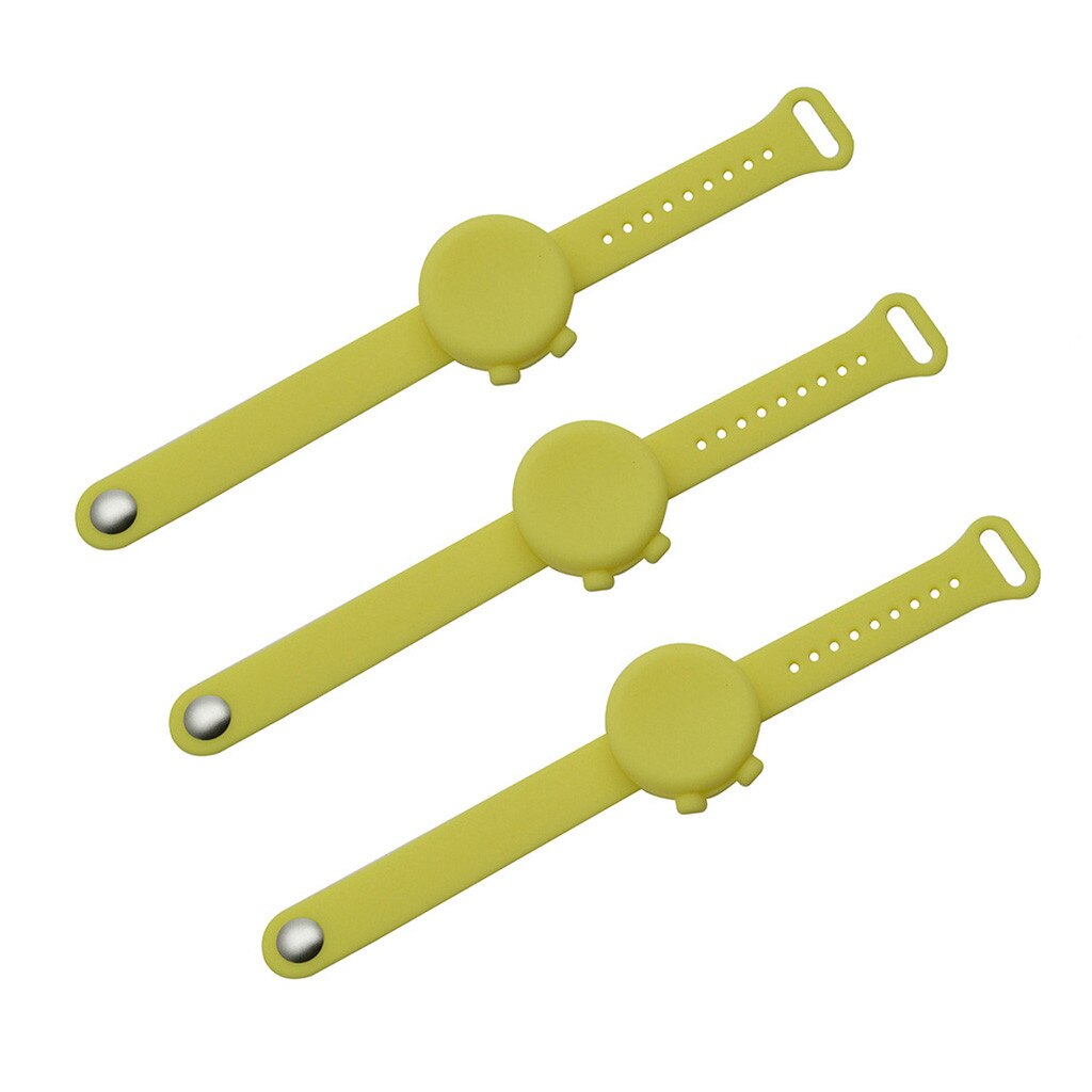 Familiesæt håndsprit til voksne børn armbånd dispenser armbånd bærbare håndsprit dispenser pumper armbånd: 3pc grønne