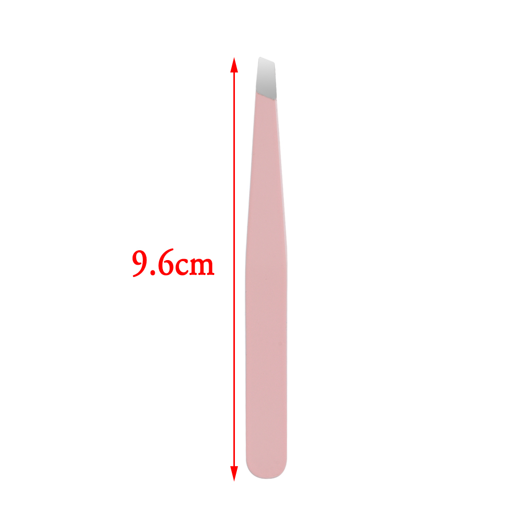 3 Stks/set Wenkbrauw Pincet Rvs Punt Tip/Slant Tip/Flat Tip Ontharing Make-Up Tool Kit Met tas Case
