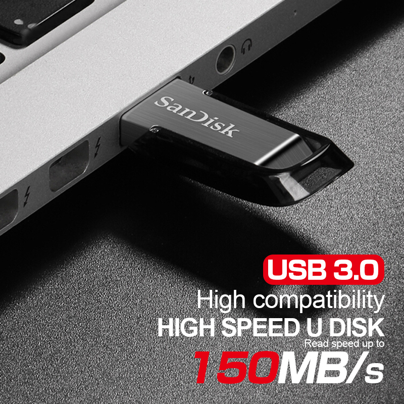 Genuine Ultra Flair USB 3.0 Flash Drive 64GB Flash Stick 128GB 256GB Pen Drive High Speed 32GB Memoria Key Metal U Disk
