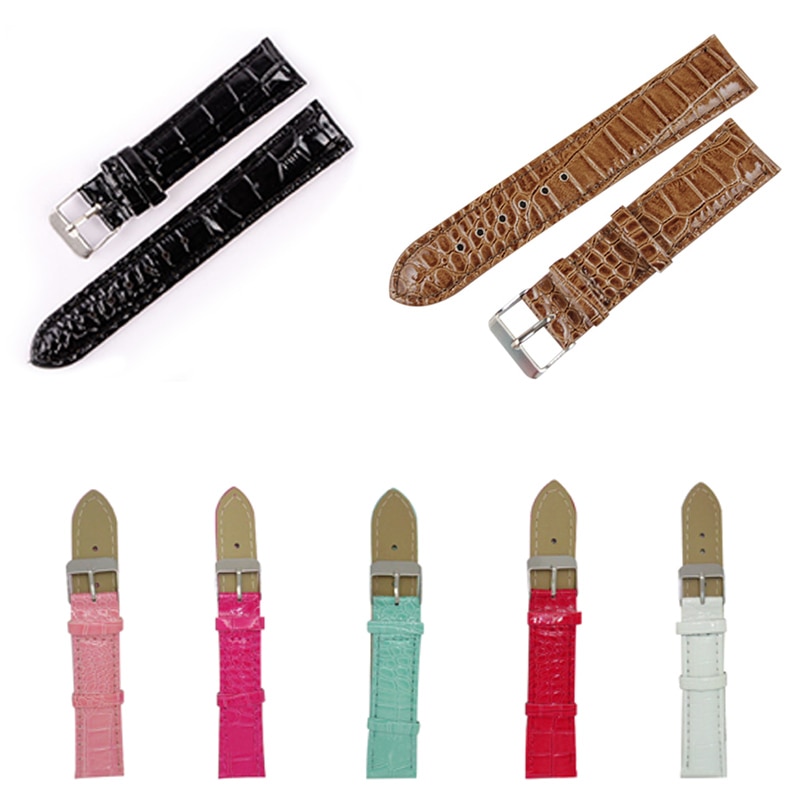 20mm masculino feminino couro do plutônio do vintage relógio de pulso banda pulseira cinto pulseiras correia pulseira relógio acessórios
