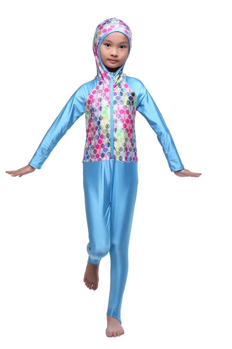 Muslim Girl Swimwear Swimsuit Burkinis Child