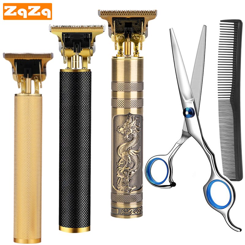 ZqZq – tondeuse à cheveux pour hommes, coupe-cheveux électrique, machine de coiffeur avec ciseaux et peigne