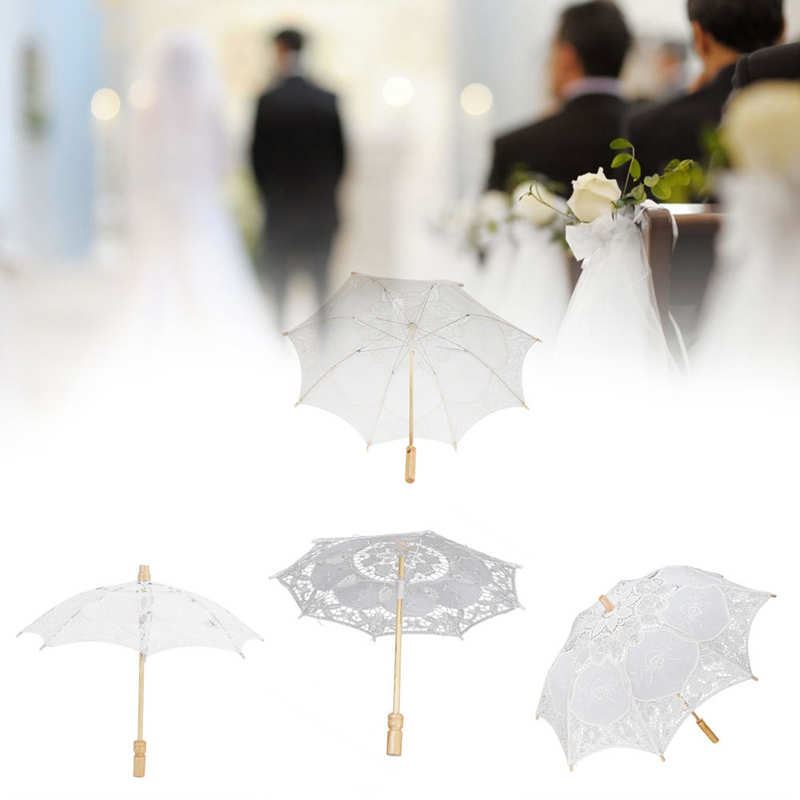 Kant Paraplu Wedding Bridal Parasol Paraplu Voor Fotografie Props Bruiloft Levert