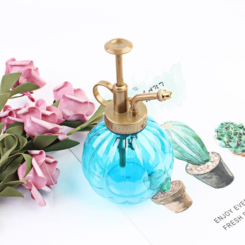 Retro gieter bloem antiek plastic glas brons stijl planten douche knutsel blikken fles klein tuingereedschap