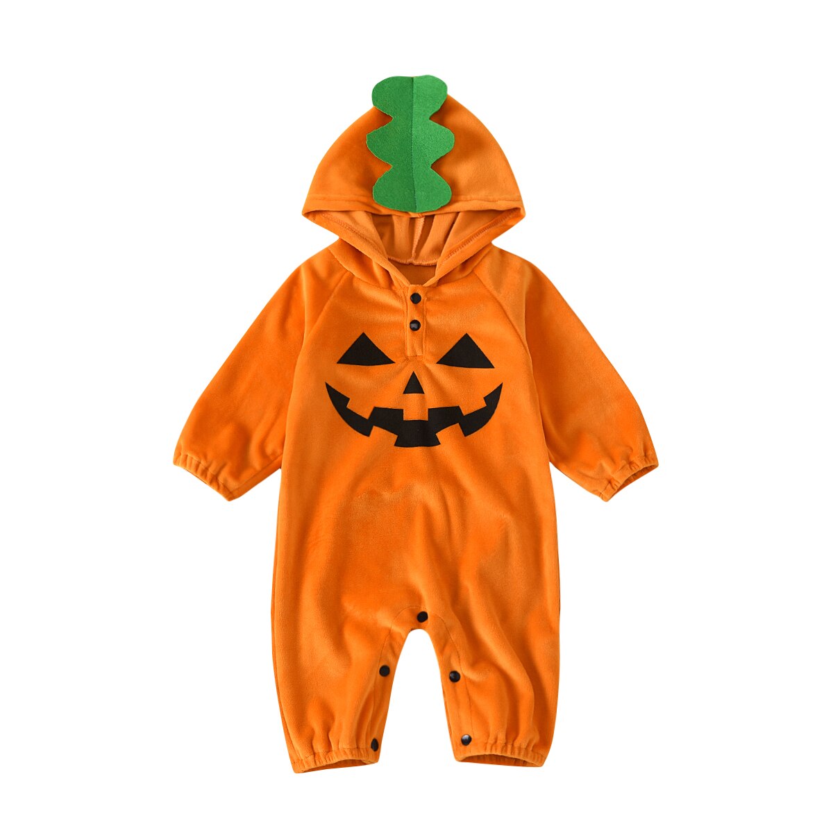 Pasgeboren Kind Baby Jongens Meisjes Halloween Romper Losse Lange Mouwen Cartoon Hooded Jumpsuit Een Stuk Leuke Kleding: 18m