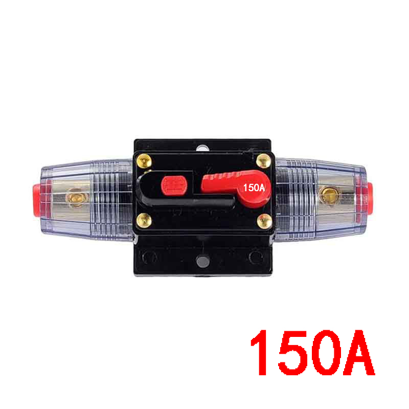 Auto Lkw Schaltkreis Unterbrecher selbst-Erholung Auto Audio- Sicherung Halfter Energie Versicherung für 20A 30A 40A 50A 60A 80A 100A 125A 150A: Silber-