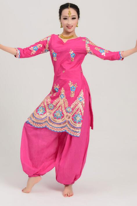 Pantalon traditionnel indien en coton pour femme, vêtement ample de danse, Style ethnique
