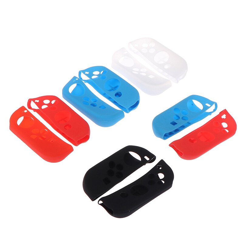 1 par de silicone caso de borracha joycon controlador gel capa aperto para nintendo switch