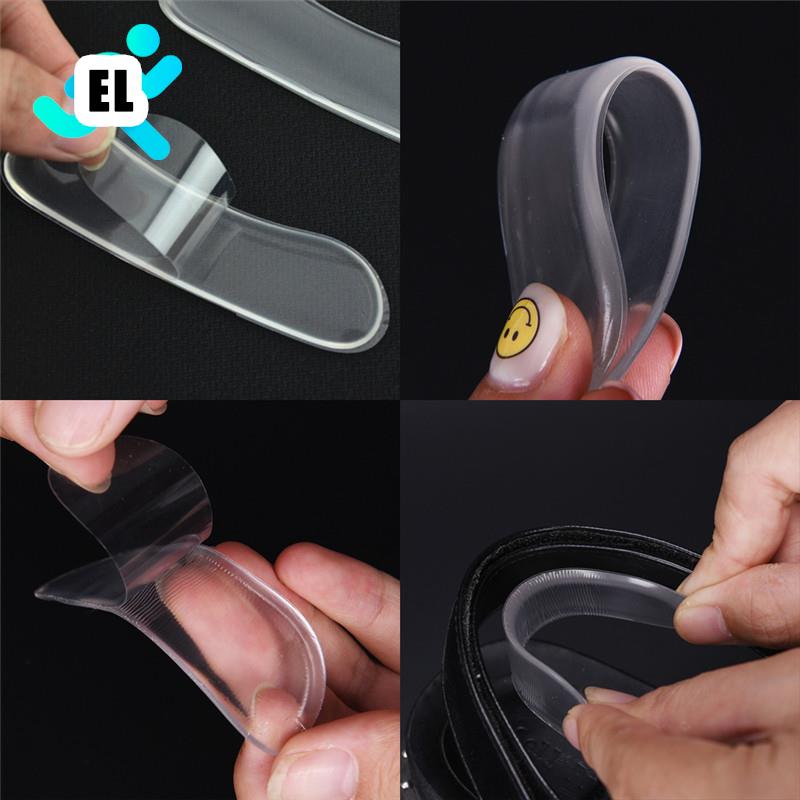 3Pairs Clear Siliconen Inlegzolen Anti Slip Gel Pads Voor Schoenen Voetverzorging Protector Voor Hak Wrijven Kussen Pads