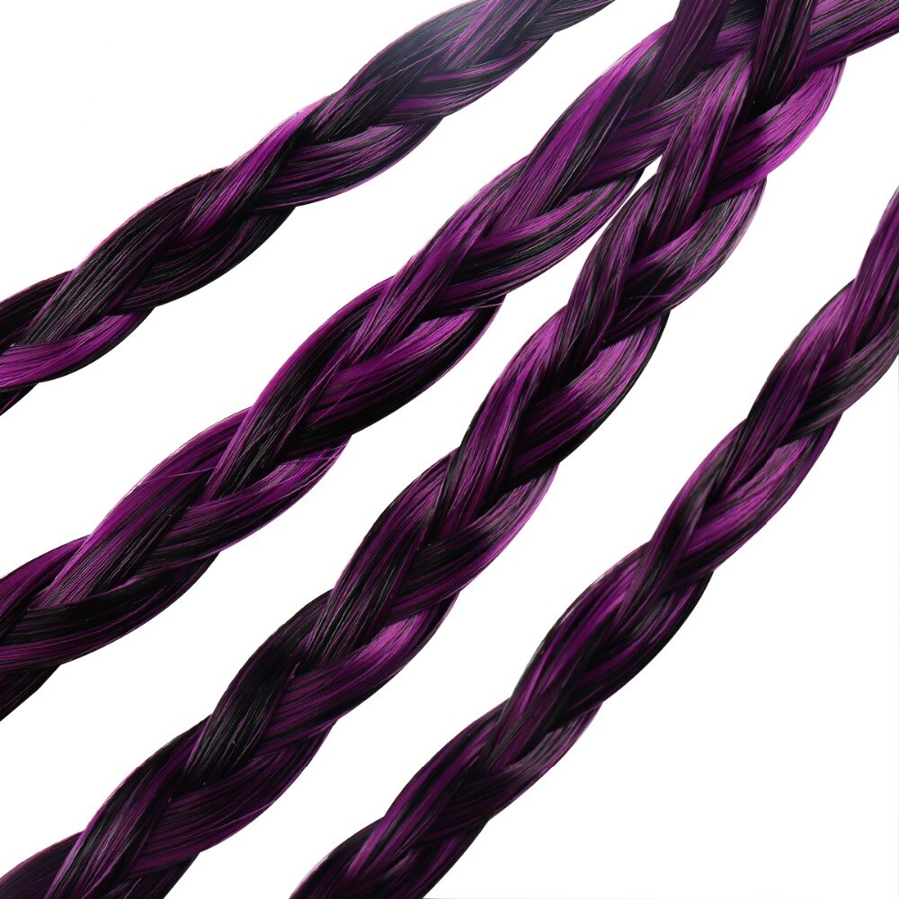 Perücken Braid Elastisches Hairband Bunte für Mädchen Frauen Prinzessin Haar Bands TiesPonytail Halter Gummibänder Haar Zubehör Neue