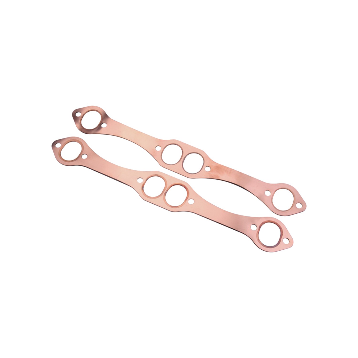 Car SBC Exhaust Gaskets Oval Port Copper Header Reusable Replacement for Chevy SB 327 305 350 383 Car Accessories