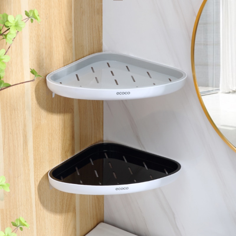 GESEW-estante de almacenamiento esquinero para baño, estantes de almacenamiento multifunción, organizador drenable para el hogar, accesorios de baño