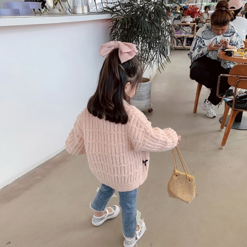 Jeans Voor Meisjes Elegante Boog Leuke Denim Broek Zoete Strik Stretch Mooie Lente Kind Broek Peuter Kind Baby Steetwear