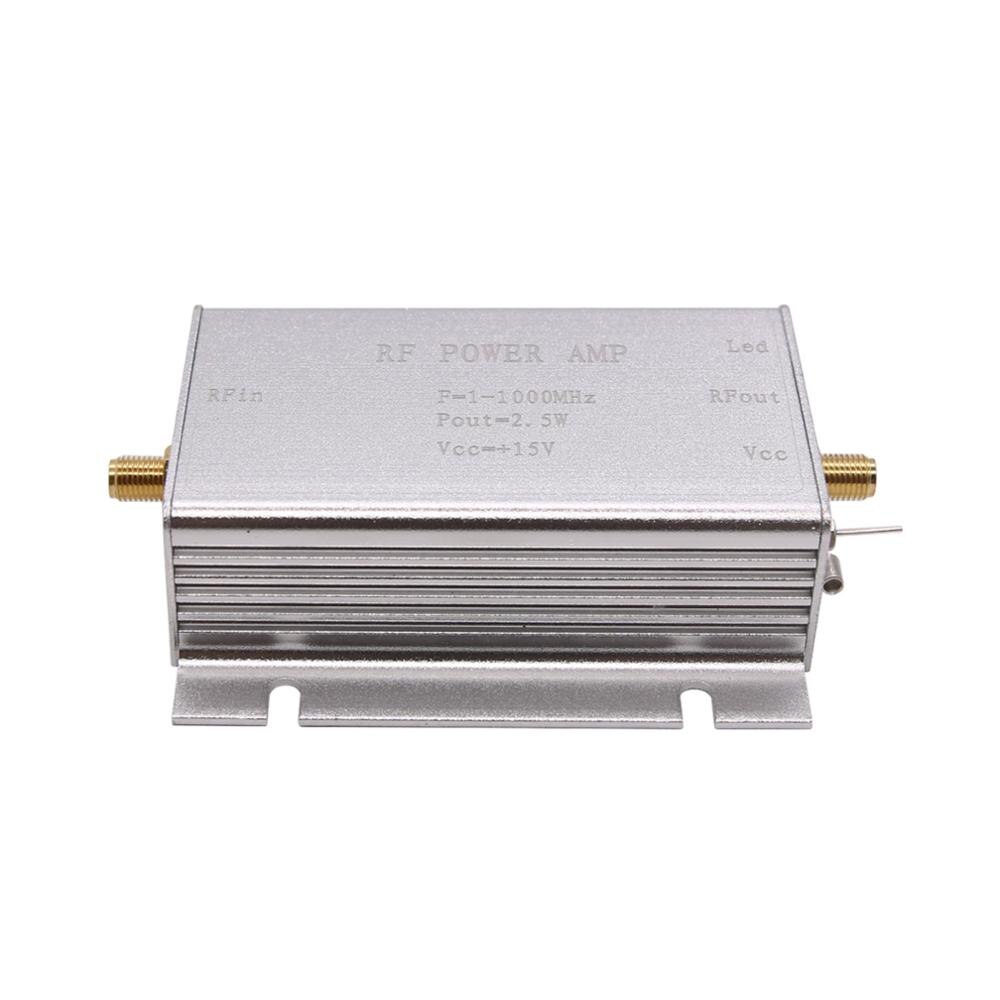 TZT 2.5W RF Power Amplifier 1-1000MHz Radio Frequency Power Amplifier Silver