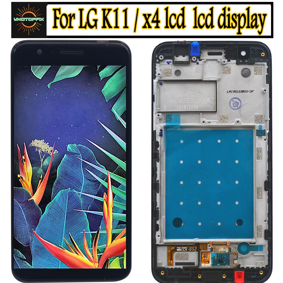 ORIGIANL For LG K11 LCD Display Touch Screen with frame for LG k11 display Digitizer Assembly Repair 5.3'' for lg x4 Lcd display