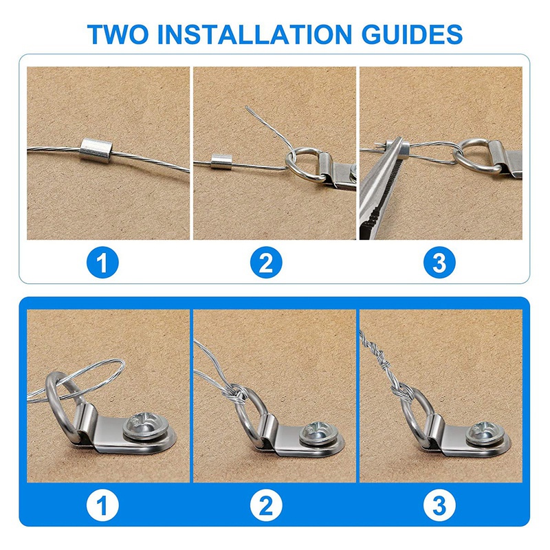 124Pcs Picture Hanging Wire Kit,Photo Frame Hanging Kit,Picture Hanging Kit with Nails for Wall Mounting