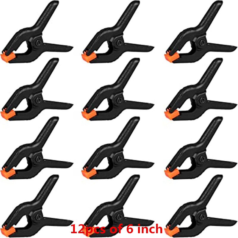 1/12PCS Photography Heavy Duty Muslin Clamps Photo Booth Background Stand Clip Fixed Backdrop Muslin Green Screen