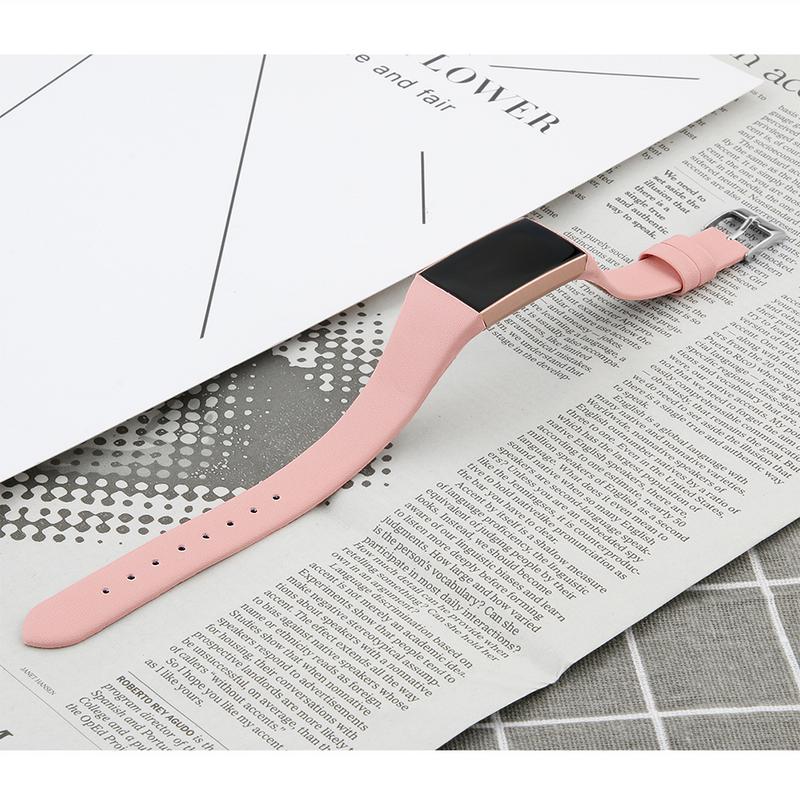 Accessoires de remplacement en cuir de luxe sangles de bracelet pour Fitbit Charge 3 pour femmes hommes
