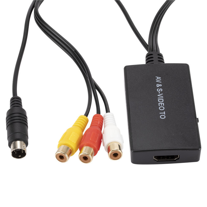 Convertisseur compatible S-vidéo vers HDMI, adaptateur compatible AV vers HDMI, convertisseur RCA 720p @ 60Hz pour DVD HDTV