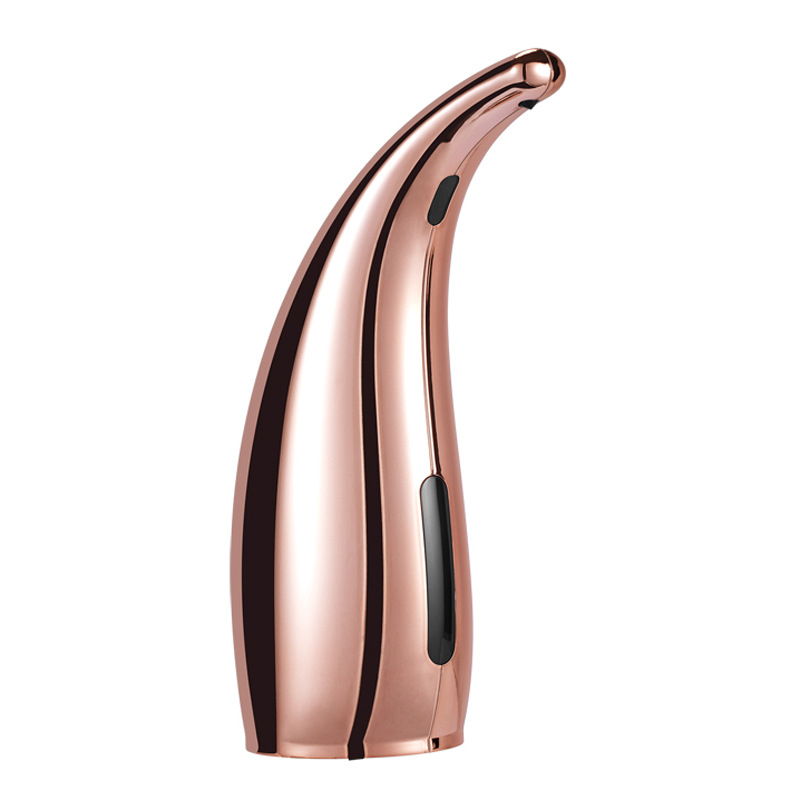Seifenspender, 1 Stück, automatischer Sensor, berührungslos, intelligenter Handwaschspender, 300 ml, Geschirrspülmittel, Shampoo, Tischplatte: Champagner